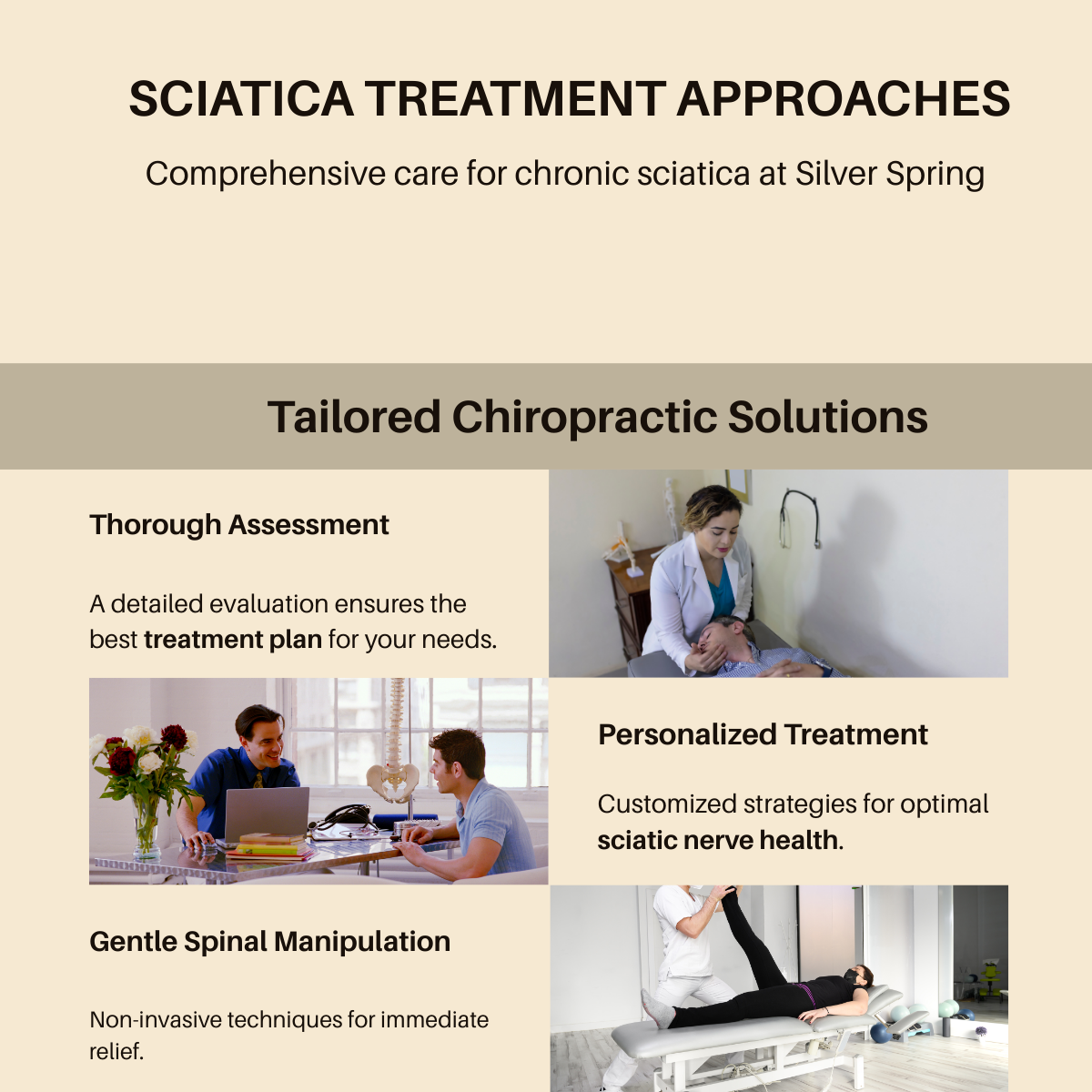 A Silver Spring chiropractor using hands-on methods for chronic sciatica chiropractic care