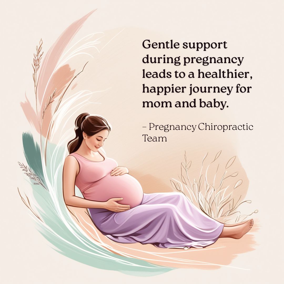 Close-up of chiropractor's hands performing Webster Technique for Pregnancy Chiropractor Silver Spring patients